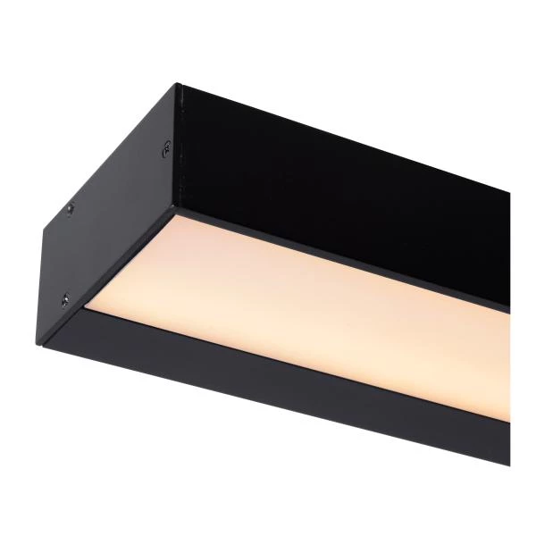 Lucide ALEXA - Lámpara de pared Baño - LED - 1x8W 3000K - IP44 - Negro - detalle 1